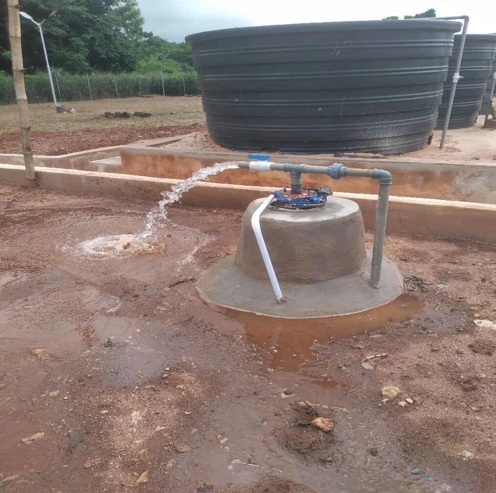Installed and functional 3 HP Industrial water borehole